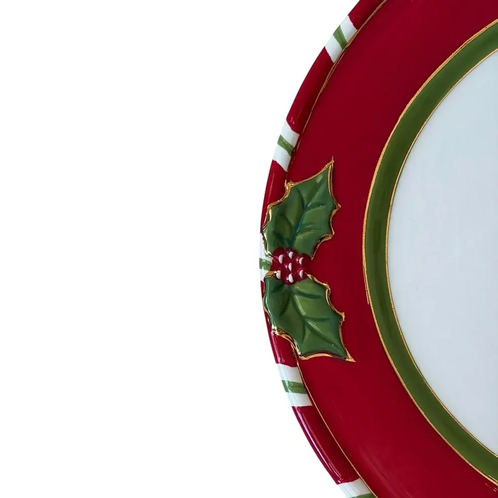 Christopher Radko Letters To Santa Home For The Holidays Dinner Plate 11in